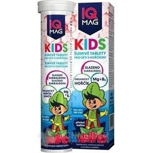 IQ mag Kids Mag Magnésium pour enfants Framboise 1×20 tbl, complément alimentaire