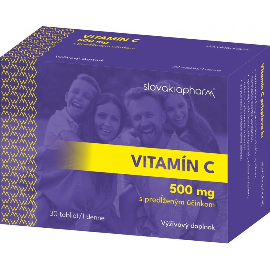 Slovakiapharm VITAMIN C 500 mg langwirkend tbl 1x30 Stück