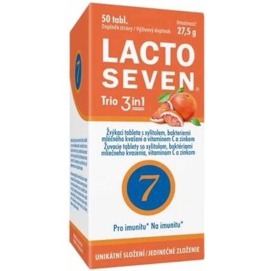 Vitabalans LACTOSEVEN TRIO 3 en 1 1×50 tbl, complemento alimenticio