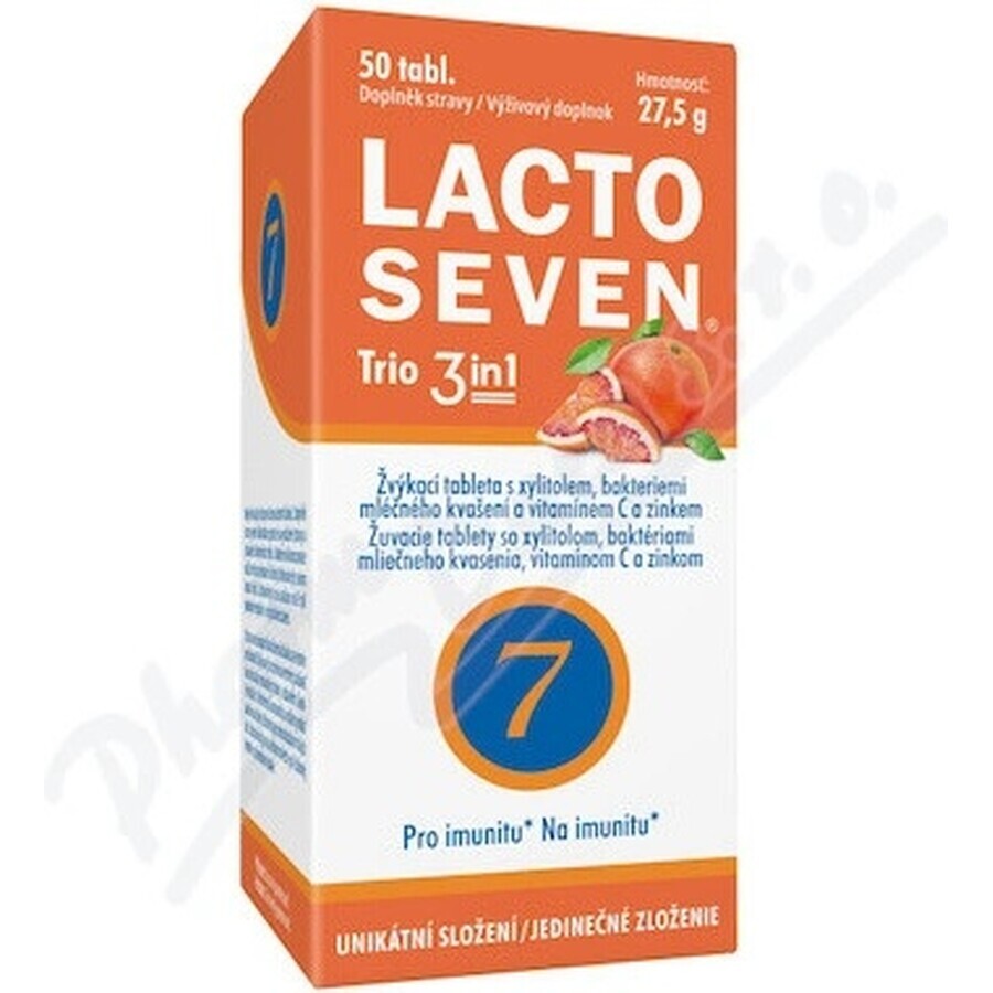 Vitabalans LACTOSEVEN TRIO 3 en 1 1×50 tbl, complemento alimenticio