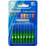 Denticol taille. 0,8mm, brosse interdentaire avec manche plat 1×8 pcs, brosse interdentaire