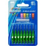 Denticol taille. 0,8mm, brosse interdentaire avec manche plat 1×8 pcs, brosse interdentaire