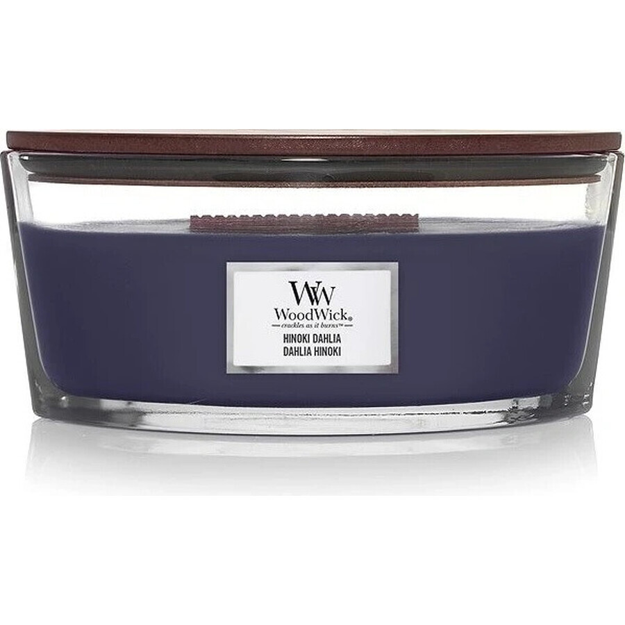 WoodWick Boot Hinoki Dahlia kaars 1×453,6 g, geurkaars WoodWick Boot Hinoki Dahlia kaars 1×453,6 g, geurkaars