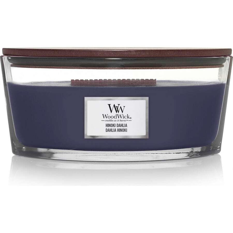 WoodWick Boot Hinoki Dahlia kaars 1×453,6 g, geurkaars WoodWick Boot Hinoki Dahlia kaars 1×453,6 g, geurkaars