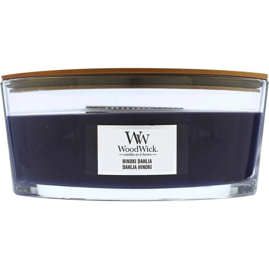 WoodWick Boot Hinoki Dahlia kaars 1×453,6 g, geurkaars WoodWick Boot Hinoki Dahlia kaars 1×453,6 g, geurkaars