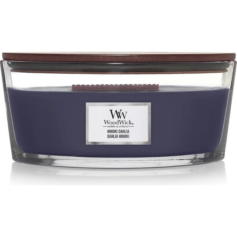 WoodWick Boot Hinoki Dahlia kaars 1×453,6 g, geurkaars WoodWick Boot Hinoki Dahlia kaars 1×453,6 g, geurkaars