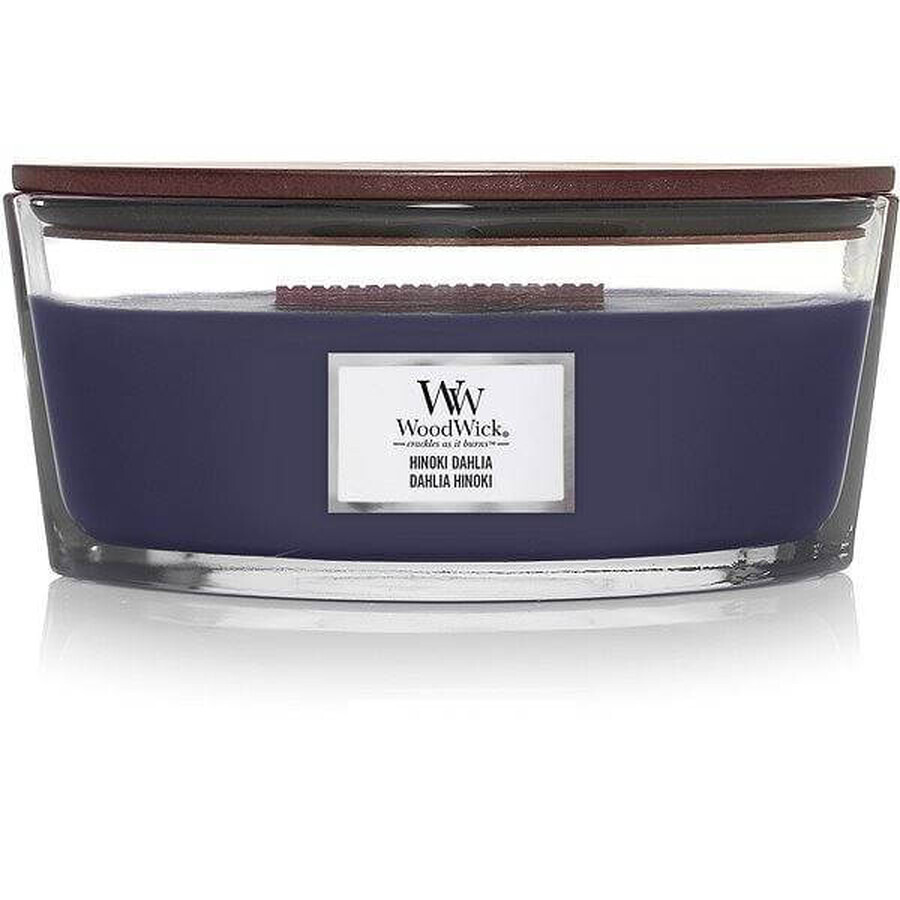 WoodWick Boot Hinoki Dahlia kaars 1×453,6 g, geurkaars WoodWick Boot Hinoki Dahlia kaars 1×453,6 g, geurkaars