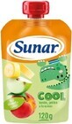 Sunar COOL Fruit Pfirsich, Banane, Apfel 1&#215;120 g, Pfirsich, Banane, Apfel, 12m+