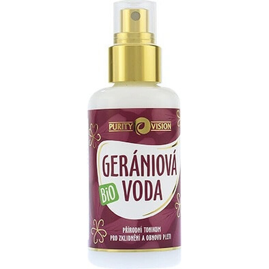 PURITY VISON Bio Acqua di geranio 1×100 ml, acqua di geranio