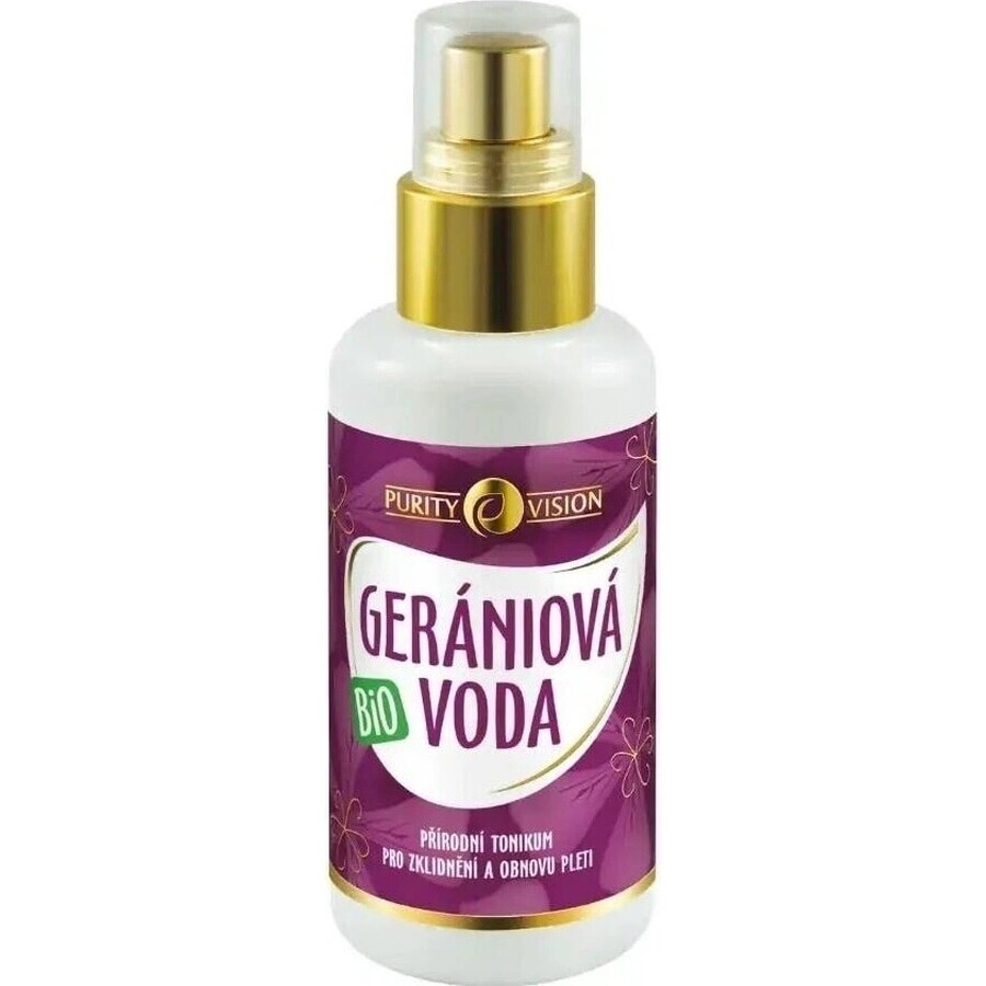 PURITY VISON Bio Acqua di geranio 1×100 ml, acqua di geranio