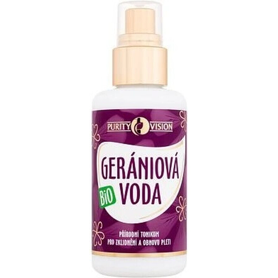 PURITY VISON Bio Acqua di geranio 1×100 ml, acqua di geranio