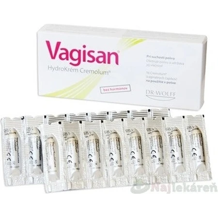 Vagisan HydroCream Cremolum 16 stuks, vaginale zetpillen