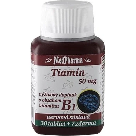 MedPharma TIAMINE 50 mg (Vitamin B1) 1×67 tbl, 60+7 frei