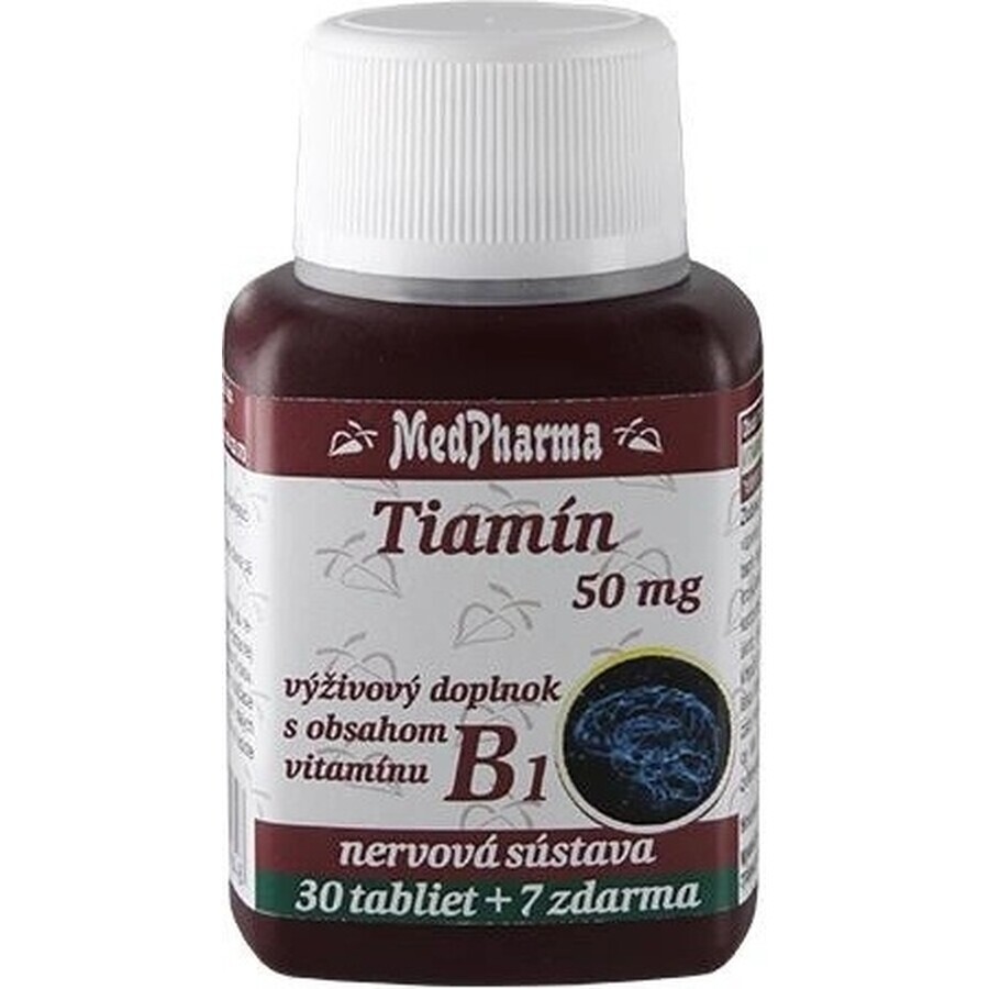 MedPharma TIAMINA 50 mg (vitamina B1) 1×67 tbl, 60+7 esenzione