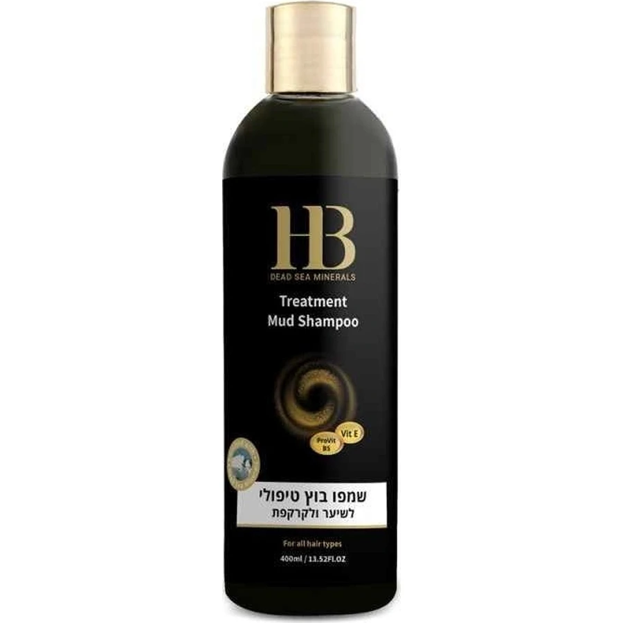 HB Dead Sea Minerals Dead Sea Mud Hair Shampoo 400ml 1×400 ml, shampoo