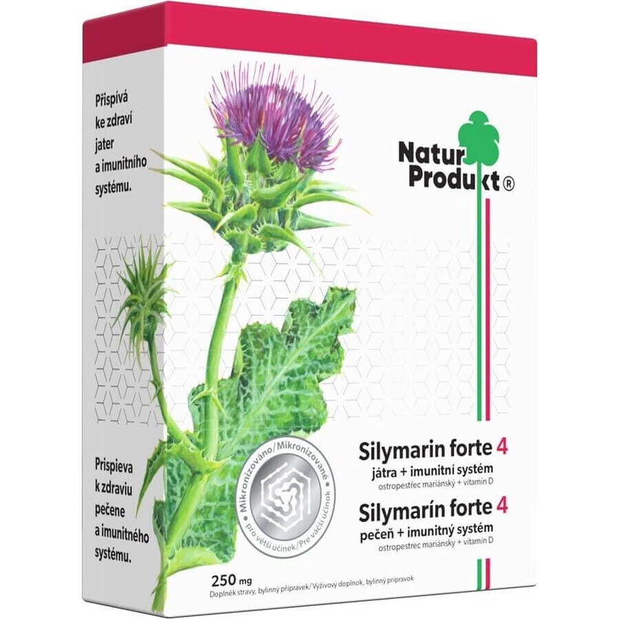 Silymarin forte + vitamin D3 1×40 tbl, food supplement