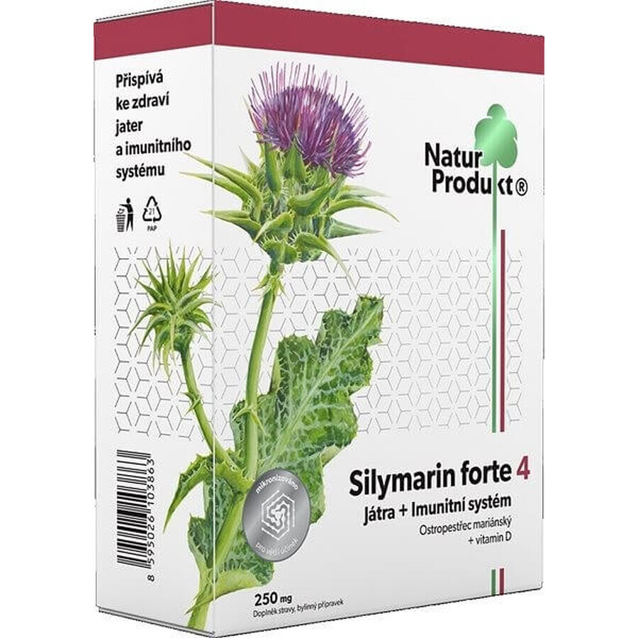 Silymarin forte + vitamin D3 1×40 tbl, food supplement