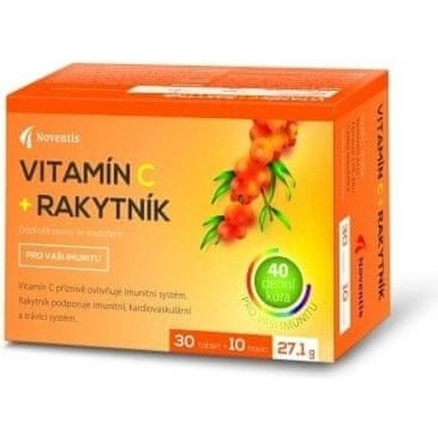 Noventis Vitamina C + espino amarillo 1×40 tbl, vitamina C