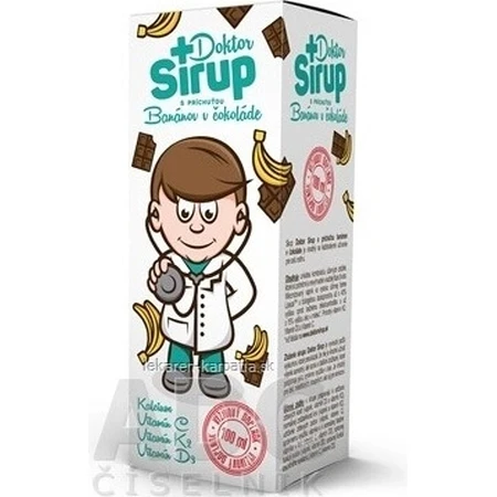 Doctor Syrup calcium syrup 1×100 ml, chocolate and banana flavored