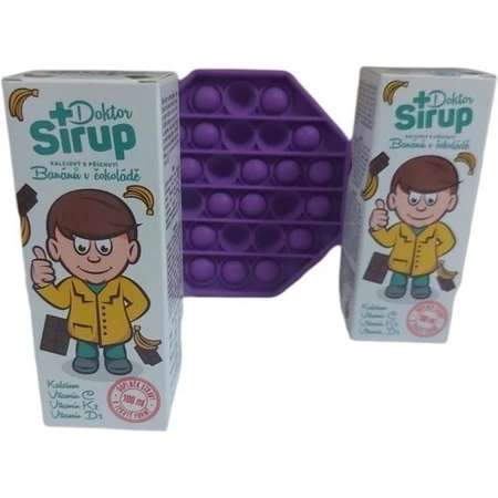 Doctor Syrup calcium syrup 1×100 ml, chocolate and banana flavored
