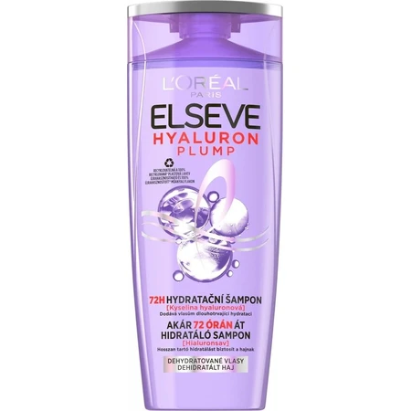 L'Oréal Paris L'Oréal Paris Elseve Hyaluron Plump 72H vochtinbrengende shampoo met hyaluronzuur 1×250 ml, vochtinbrengende shampoo