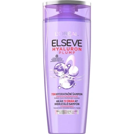 L'Oréal Paris L'Oréal Paris Elseve Hyaluron Plump 72H vochtinbrengende shampoo met hyaluronzuur 1×250 ml, vochtinbrengende shampoo