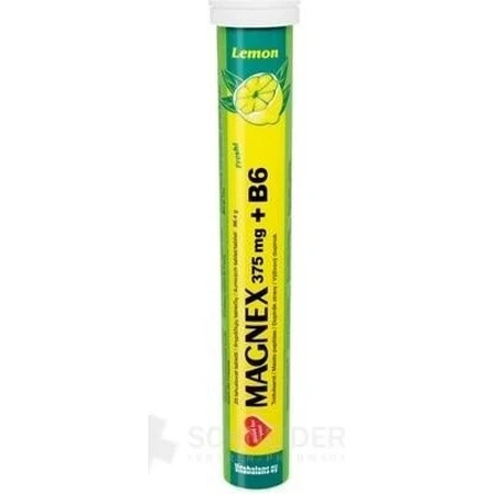 Vitabalans MAGNEX 375 mg + B6 efervescente 1×20 tbl, magnesio + B6 para deportistas