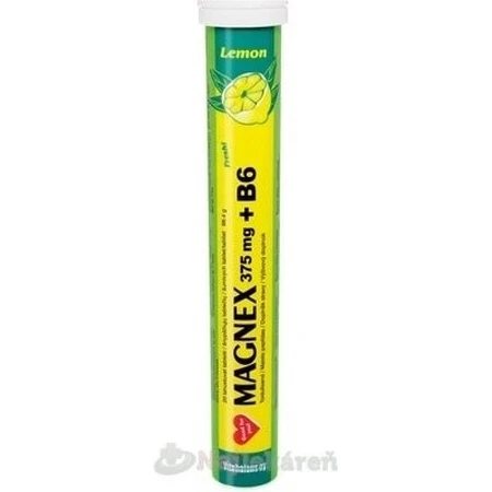 Vitabalans MAGNEX 375 mg + B6 efervescente 1×20 tbl, magnesio + B6 para deportistas