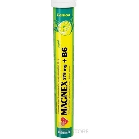 Vitabalans MAGNEX 375 mg + B6 efervescente 1×20 tbl, magnesio + B6 para deportistas