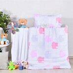 EMI Olifant baby beddengoed roze 130x90+65x45 EMI Olifant baby beddengoed roze 130x90+65x45