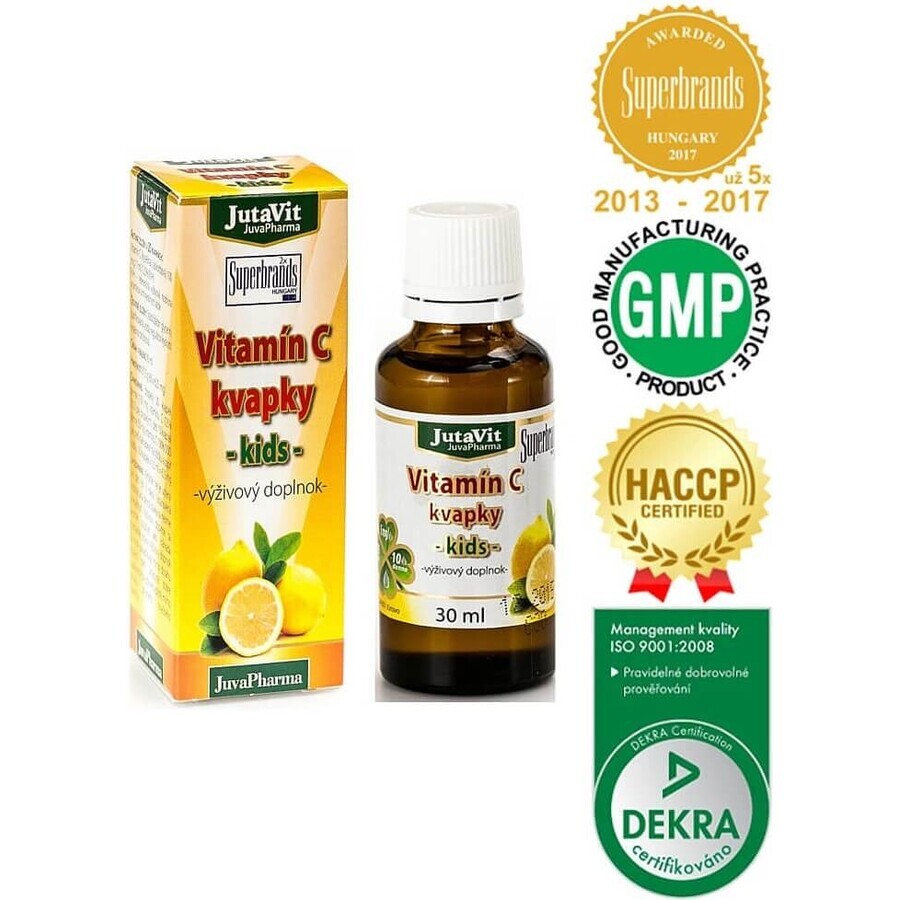JutaVit Vitamine C en gouttes - enfants 1×30 ml, gouttes