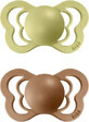 BIBS Couture meadow/earth 1&#215;2pcs silicone orthodontic soothers - size 1