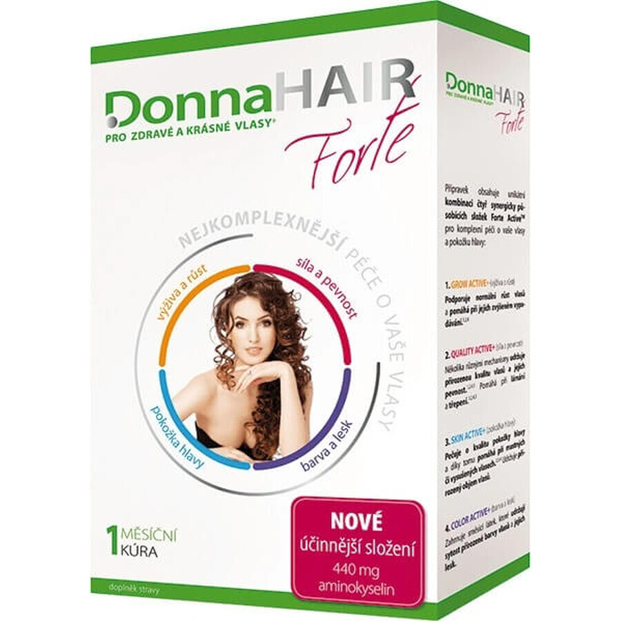 DonnaHAIR Forte 30 cps, 1 traitement mensuel