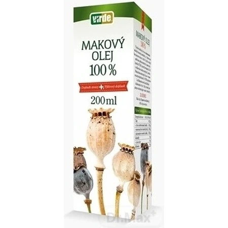 VIRDE Huile de graines de pavot 100% 1×200 ml, complément alimentaire