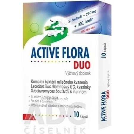 ACTIVE FLORA DUO, 10 cps 1×10 cps, complemento alimenticio