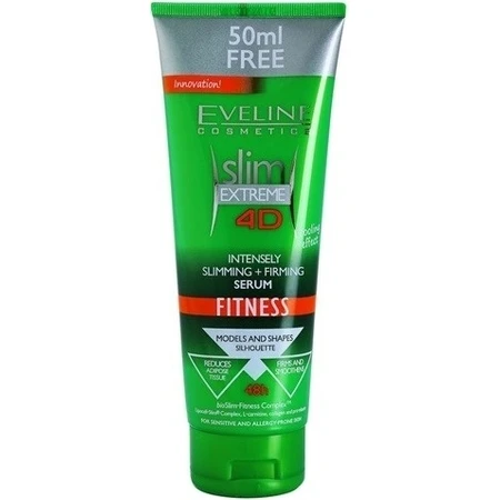 EVELINE SLIM 4D Fitness Suero Intensivo Adelgazante y Reafirmante 250ml 1×250 ml, suero