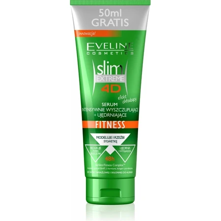 EVELINE SLIM 4D Fitness Suero Intensivo Adelgazante y Reafirmante 250ml 1×250 ml, suero