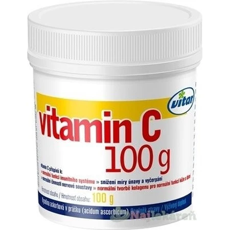 VITAR Vitamine C 1×100 g, vitamine C en poudre