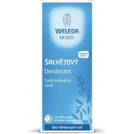 WELEDA Déodorant à la sauge 1×200 ml, déodorant, recharge - sans spray
