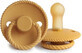 FRIGG Rubber pacifier with rope Honey Gold 1&#215;1 piece, 0-6m