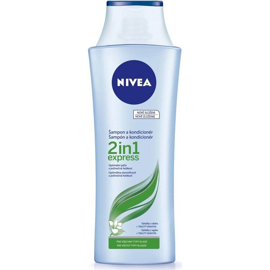 Șampon Nivea 2in1 Care Express 1×250 ml, șampon Șampon Nivea 2in1 Care Express 1×250 ml, șampon