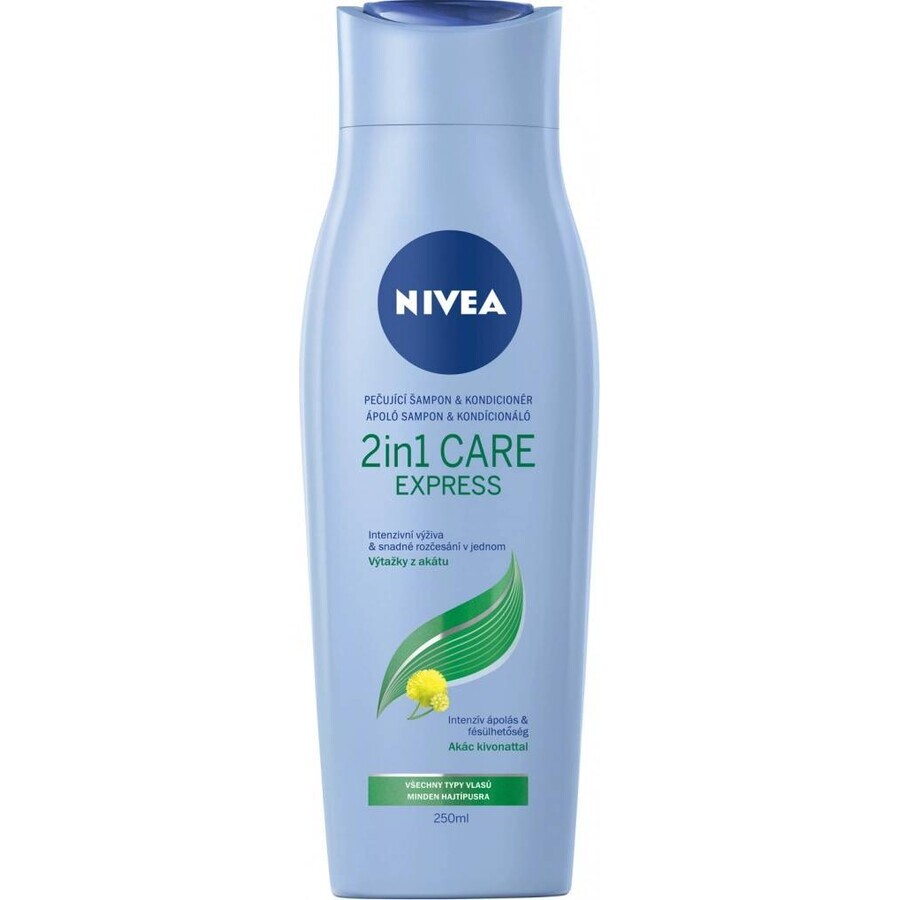 Șampon Nivea 2in1 Care Express 1×250 ml, șampon Șampon Nivea 2in1 Care Express 1×250 ml, șampon