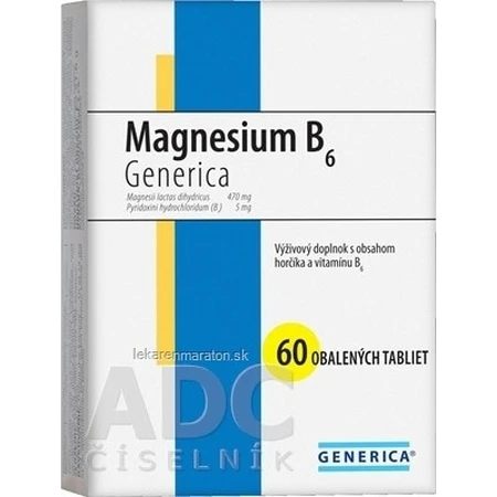 GENERICA Magnesio B6 1×20 tbl, magnesio