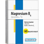 GENERICA Magnesium B6 1×20 tbl, magnesium GENERICA Magnesium B6 1×20 tbl, magnesium
