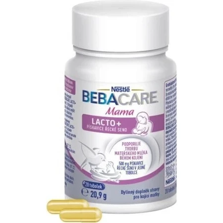 BEBACARE Fenegriek Mama Lacto+ 1×28 stuks, voedingssupplement voor moeders die borstvoeding geven