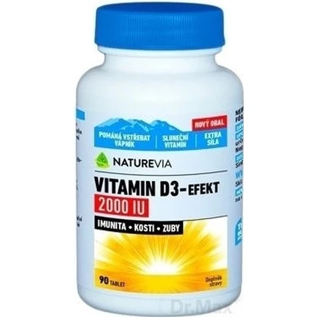 NATUREVIA VITAMIN D3-EFECT 2000 IU 1×90 tbl, vitamin D3
