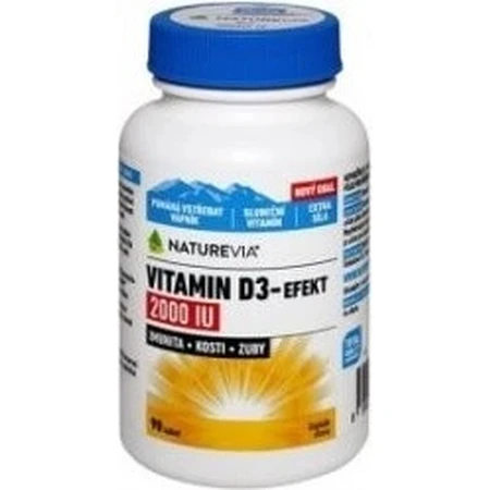 NATUREVIA VITAMIN D3-EFECT 2000 IU 1×90 tbl, vitamin D3