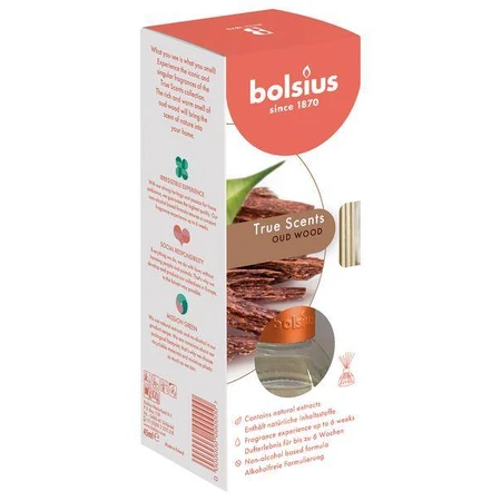 Diffuser Bolsius Aromatic 2.0 Oud hout 1×45 ml, agarhout geurverspreider