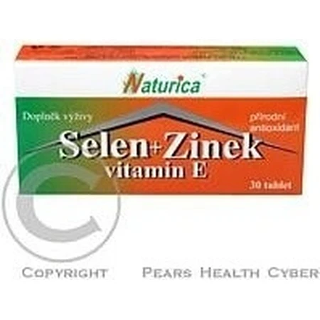 Naturica SELENIUM + ZINC, vitamin E 1×30 tbl, food supplement