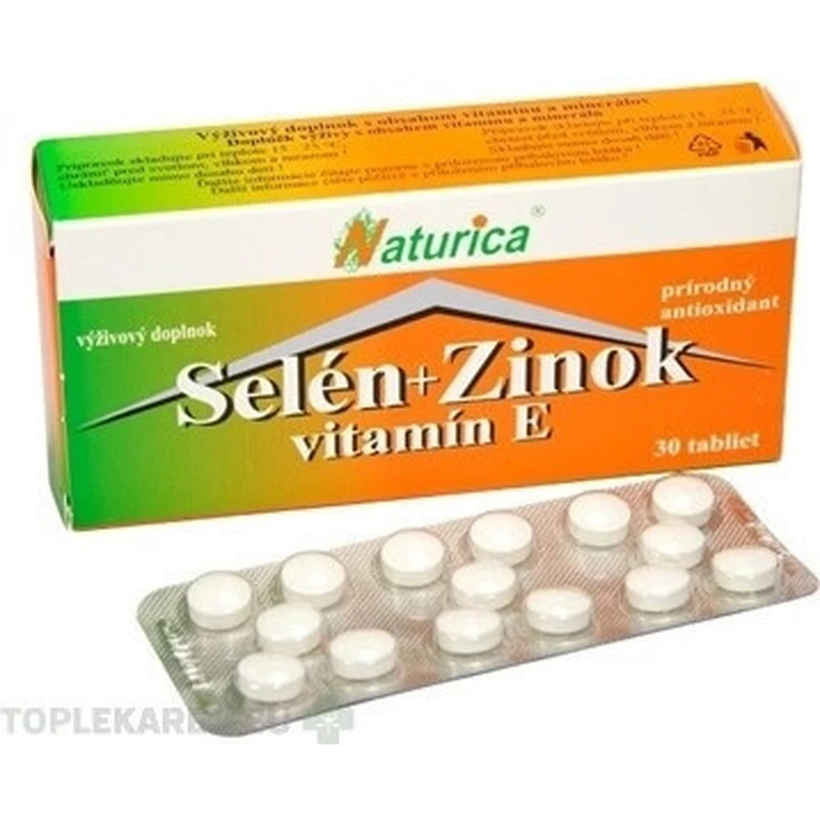 Naturica SELENIUM + ZINC, vitamin E 1×30 tbl, food supplement